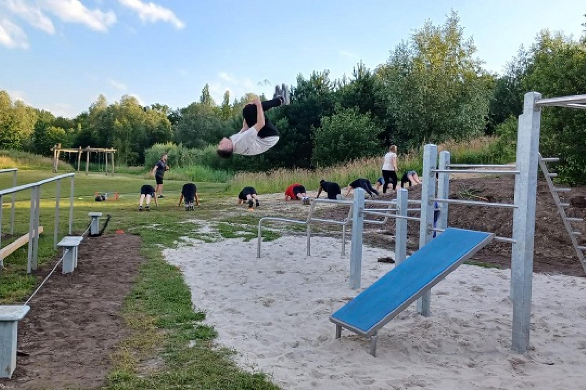 speeltoestellen in het urban ecopark