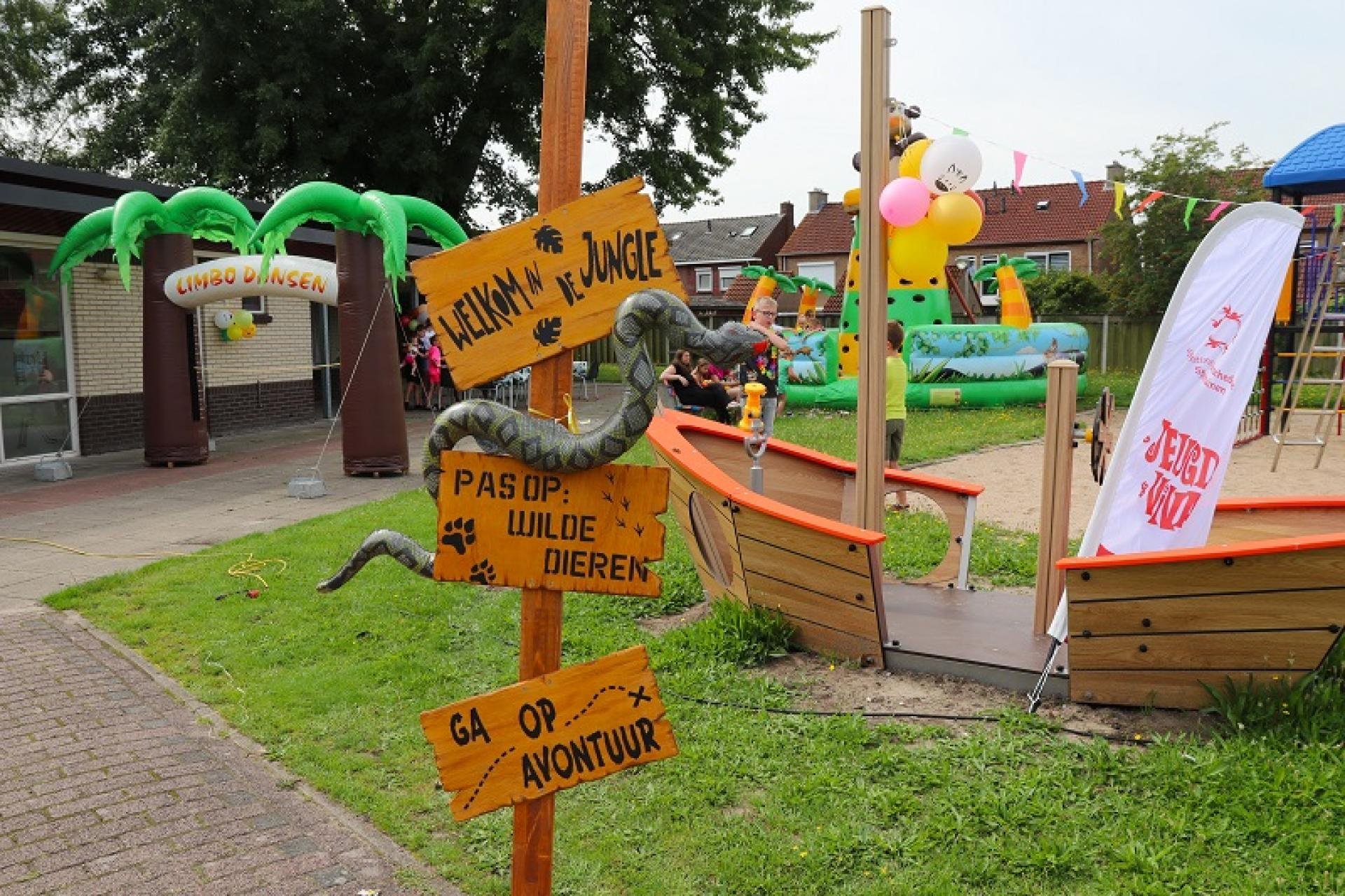 impressie van het kinderfestival bij speeltuin Robinia